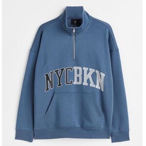 H&M Oversized Half-zip Sweatshirt